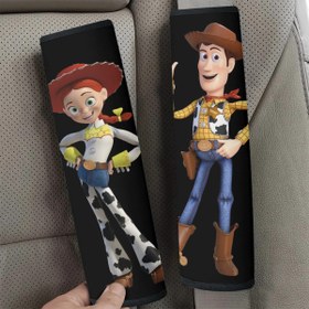Resim 1 Çift (2 Adet) Woody & Jessie Araba Koltuğu Kemeri Omuz Koruyucu, Araba İç Aksesuarları, Sevimli Araba Koltuğu Omuz Askı Koruyucuları, Çok Fonksiyonlu Askı Koruyucuları, Sırt Çantaları ve Koltuk Kemeri İçin Uygun. 