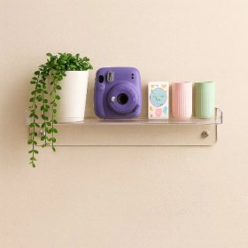 Resim Brentino Multi Organizer Raf Şeffaf Vantuzlu Yapışkanlı Duvar Rafı Banyo Mutfak Ofis Düzenleyici Çok Amaçlı 