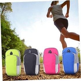 Resim HEMOTON 3 Adet Koşu Paketi Çantası Esnek Kol Bandı Telefon Çantası Fitness Aktiviteleri Için Ustaca Depolama 