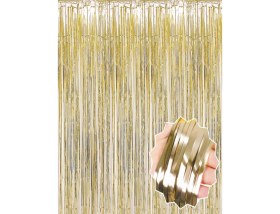 Resim Akıllı Durak Mat Altın Püsküllü Kapı Perdesi 