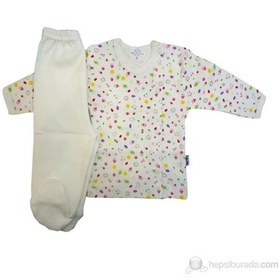 Resim Sema Bebe Pijama Takımı / Krem 