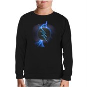 Resim Flash Vs Zoom Siyah Çocuk Sweatshirt 