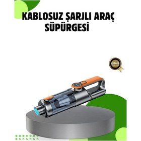 Resim Şarjlı Kablosuz El Süpürgesi Yüksek Emiş Güçlü Ve Çok Başlıklı 