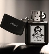 Resim Kişiye Özel Pablo Escobar Benzinli Siyah Metal Çakmak - 5 