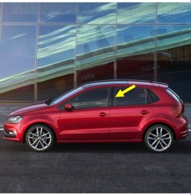 Resim Vw Polo 2015-17 Sol Kapı Orta B Direği Kaplaması Siyah 6r4853289a 