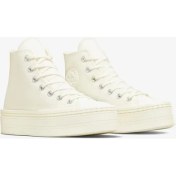 Resim Converse Chuck Taylor All Star Modern Lift Platform Canvas Kadın Günlük Ayakkabı A06140C Krem 