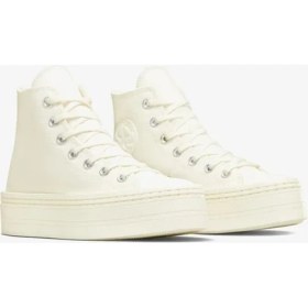Resim Converse Chuck Taylor All Star Modern Lift Platform Canvas Kadın Günlük Ayakkabı A06140C Krem 