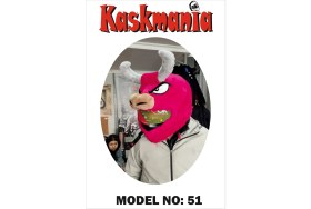 Resim Kaskmania Kask Kılıfı Peluş Kırmızı Boğa 