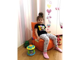 Resim Pufumo Açelya Çocuk Armut Puf Koltuğu ( 1-8 Yaş ) 