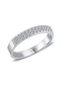 Resim Lova 0,26 Karat Pırlanta Yarımtur Yüzük - 1010230 