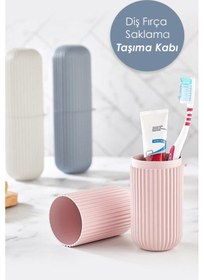 Resim Pandora Seyahat Tipi Diş Macun Fırça Saklama Ve Taşıma Kabı Diş Fırçalık Beyaz 