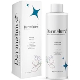 Resim Dermaluire Gözenek Sıkılaştırıcı Siyah Nokta Karşıtı Bha Tonik 200ml Salisilik Asit, Laktik Asit Açık Beyaz 