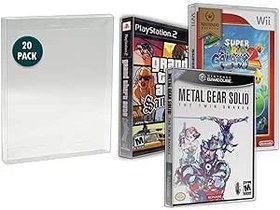 Resim MALKO 20'li Paket Video Oyunu Koruyucu Kılıf: PS2 | WII - WII U | Gamecube | Xbox & DVD Standart Kılıf | Asitsiz Koruyucu Kılıf 