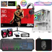 Resim Xaser Xsr906 Ryzen 7 5700x 16GB Ram 512GB M.2 NVMe SSD 8GB RTX4060Ti 24\Curved 180Hz Sıvı Soğutma Oyun Bilgisayarı 