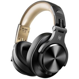 Resim Lasonstiges Siyah Altın Oneodio A70 Fusion Kablolu Kablosuz Bluetooth 5.2 Kulaklık Telefon Için Mic Over Ear Studio Dj Kulaklık Kayıt Kulaklığı 
