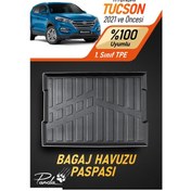 Resim Siyah Hyundai Tucson 2021 Öncesi 4d Havuzlu Bagaj Havuzu 