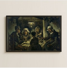Resim Van Gogh Patates Yiyenler Tablosu Pleksi Dekor 