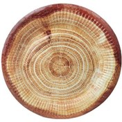 Resim Tabak Karton Ağaç Kütük Görünümlü 23 Cm Pk:8 +3 