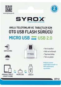 Resim Syrox Dt12 Usb To Micro Giriş Çevirici Otg Drive (538246491) 