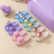Resim Sanrio Kuromi Kız Terlikleri - Kaymaz EVA İç/Dış Mekan Ayakkabısı Her Mevsim İçin, Sevimli Tarz, Dört Mevsim 