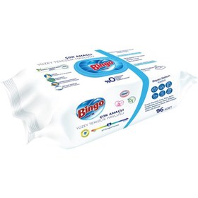 Resim Nessiworld Bingo Yüzey Temizlik Havlusu 96 Adet Beyaz Sabun 