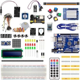 Resim Genel Markalar Robotik Arduino IDE ile Uyumlu UNO R3 Full Başlangıç Seti 165 Parça (E-Kitap Hediyeli) 