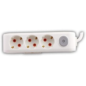 Resim VİKO 3 Metre Topraklı Anahtarlı Kablolu Multi-Let Üçlü Priz (VK-90117303) 