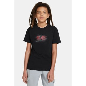 Resim Qivi Ac Dc Awesome Black Ice Fondo Baskılı Unisex Çocuk Siyah T-Shirt 