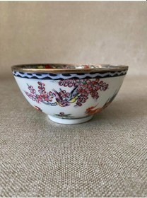 Resim Horoz Motifli El İşçilikli Porselen Kase 5,5 cm - Porselen Çerezlik 