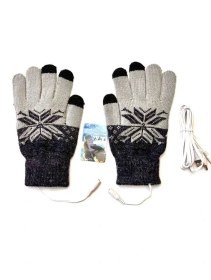 Resim Yuanbao USB Sıcak Eldiven Isıtma Örme Eldiven (Yurt Dışından) 