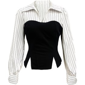 Resim Şık Düz Renkli Polyester Gömlek - Makinede Yıkanabilir, Şeffaf Olmayan, İlkbahar/Yaz Koleksiyonu 