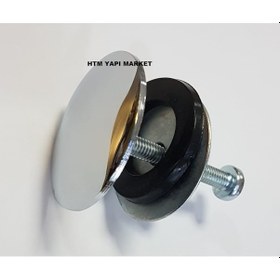 Resim Lavabo Taş Tapası Batarya Bağlantı Deliğini Kapatma Gri 