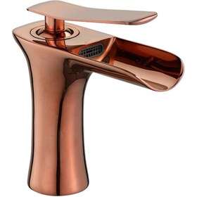 Resim FKN Şelale Kısa Rose Lavabo Bataryası 