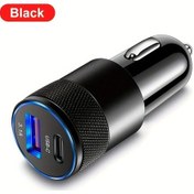 Resim Turcoshop11 Gümüş 1a Usb+pd Araç Şarj Cihazı Type C Hızlı Şarj Xiaomi Huawei Uyumlu 
