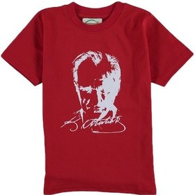 Resim A.L.M Kids 23 Nisan Atatürk Imzalı Erkek Çocuk Tişörtler (5-12 Yaş) 4554574 