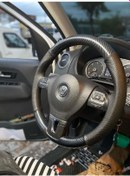 Resim Volkswagen Jetta 2011-2014 Araca Özel Direksiyon Kılıfı 5d Kristal Karbon Soft Nokta 