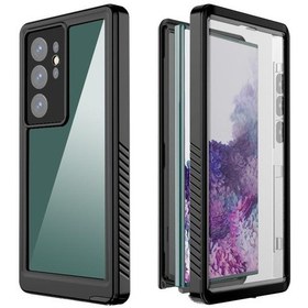 Resim Samsung Galaxy S23 Ultra İçin 12ft Askeri Darbe Koruma Su Geçirmez Kılıf, Dahili Ekran Koruyuculu Ip68 Su Geçirmez Tam 