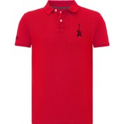 Resim Routefield Punk Erkek Kırmızı Polo Tişört 