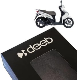 Resim deeb Honda Dio Sele Kılıfı Örtüsü (Düz Siyah) 