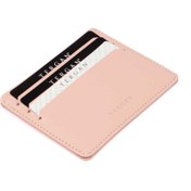 Resim Pembe Deri Unisex Kredi Kartlık - S1KK00001050-T4K 