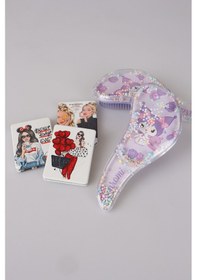 Resim Dekomus İle Kuromı Özel Tasarım Saç Tarağı Ve Çift Taraflı Ayna 2'lisi 