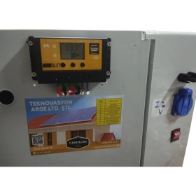 Resim Taşınabilir Güneş Enerji Paketi 150W Güneş Paneli 80AH Akü 600W Inverter Tv Aydınlatma Paketi 