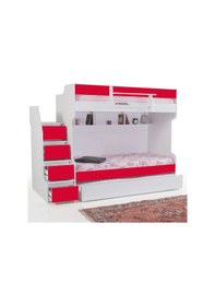 Resim Ranza, Cesur Kırmızı 3'lü Ranza + 2 Yatak 