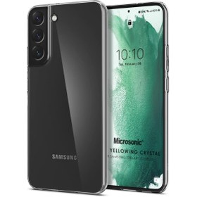 Resim Microsonic Samsung Galaxy S22 Plus Kılıf Non Yellowing Crystal Clear Sararma Önleyici Kristal Şeffaf 