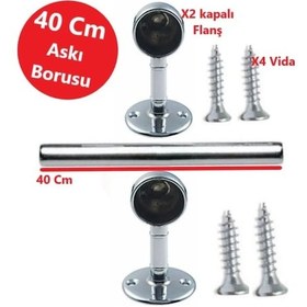 Resim Dolap Içi 40 Cm Yuvarlak Elbise Askı Borusu, Tavan Askı Aparatı Diğer 