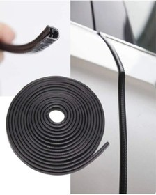 Resim Kapı Koruma Fitili U Tip Geçme Şerit Kaliteli 5 Metre Siyah 