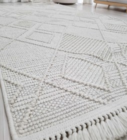 Resim Dekhera Pia Yumuşak Bukle Halı 3022 Krem - 160X230 