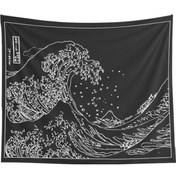 Resim Siyah Ve Beyaz Duvar Asılı Goblen Japon Goblenler Boho Yatak Örtüsü Battaniye Bohem Stil Asılı Yoga Mat Dekoratif Gobiyeller Siyah 01 