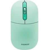 Resim Everest SMW-384 USB Yeşil 2.4ghz Kablosuz Mouse Wireless Mouse Ultra Premium Süper Sessiz 