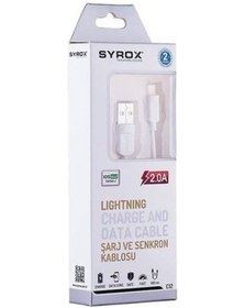 Resim Syrox Lightning Apple iPhone Uyumlu Hızlı Şarj Ve Data Kablosu Syrox Ürünü 